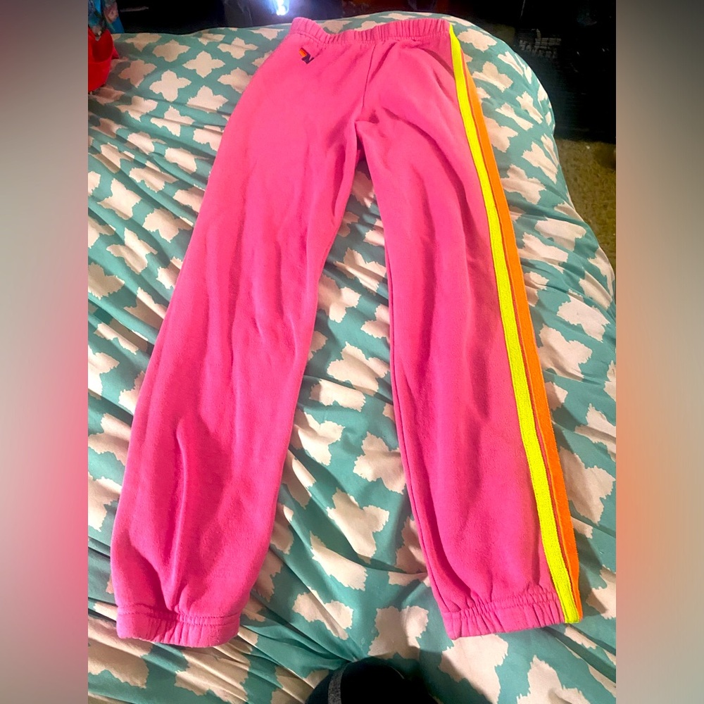 BNWOT Pink Aviator Nation sweat pants SO cute!🎀